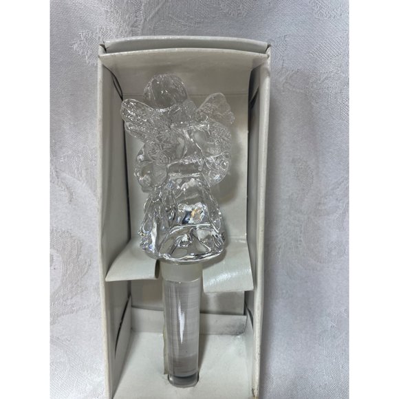 Crystal Bottle Stopper Cherub Song Austria Lead Crystal - Picture 4 of 4